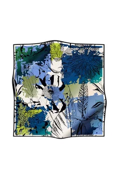 Abstract Forest Blue