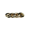 Large Chain Circle Alligator Clip Gold AC131