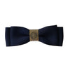 Panache Ella Herringbone Bow - Navy - AC212