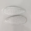 Fabric Mini Snap Clips White Embroidered AC242