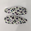 Fabric Mini Snap Clips -Cream/Purple Floral AC243