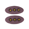 Sweet Floral Snap Clips Purple AC248