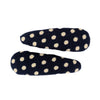 Fabric Snap Clips Navy Polka Dot AC254