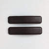 Leather Snap Clips Dark Brown AC436