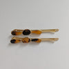 Geometric Natural Stone Scarf Clips Tortoiseshell AC452