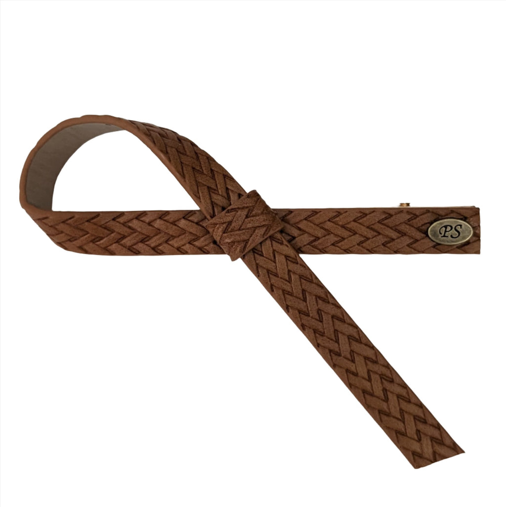 Braided leather Single Bow Clip Saddle AC668