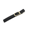 Faux Leather Buckle Clip Black AC990