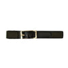 Faux Leather Buckle Clip Brown AC992