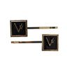 Vivente Signature Scarf Clips Black HC842