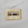 Gold Open Rectangle Barrette BC756