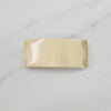 Gold Solid Rectangle Barrette BC757