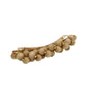 Wood Ball Barette Clip Beige BC761