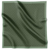 Fringed Monogram Forest Green