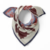 Clelia & Romy Fleur de Villes Navy and Red Double Sided CM623-1 90cm