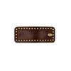 Panache Harriet Leather Studded Snap Clip Tan HC288