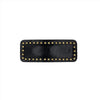 Panache Harriet Leather Studded Snap Clip - Black - HC289