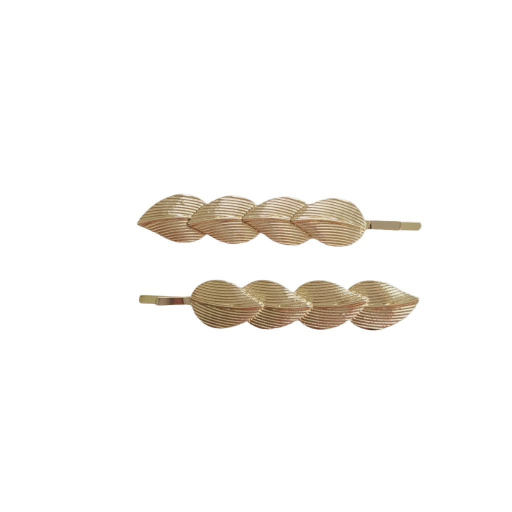 Panache Gold leaf hair clip HC554