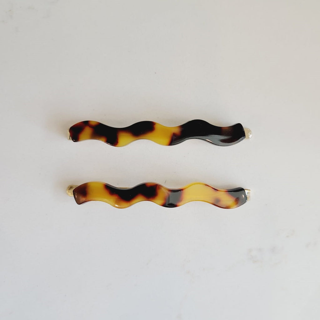 Tortoiseshell Wave Clips HC575