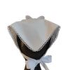 Needle & Crown Scarf with Bow White NC02