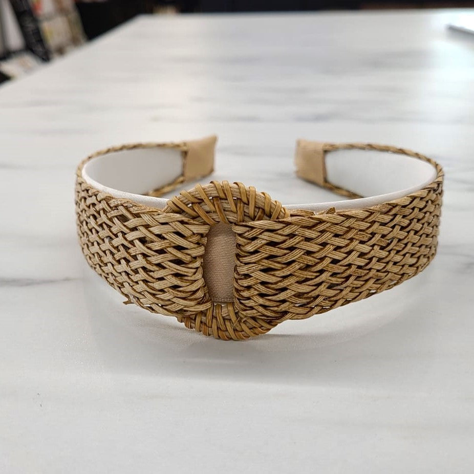 Grass weave buckle headband -Grass weave buckle VB113