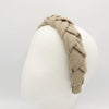 Linen Braided Headband Beige VB306