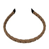 Vivente Wrapped Thin Leather Headband - Beige - VB323