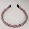 Vivente Wrapped Thin Leather Headband - Pink - VB324
