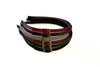 Vivente Thin Leather Buckle Headband  Red VB337