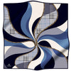 Vissona Swirl Plaid Blue VS50979-2 90cm