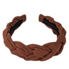 Linen Braided Headband Terracotta VB305