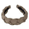 Linen Braided Headband Beige VB306