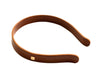 Vivente Solid Leather Headband  Brown VB341