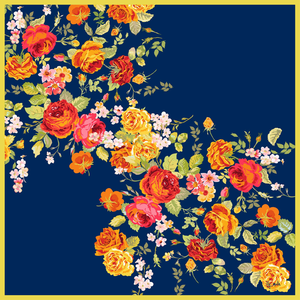 Lily Mulin Scattered Roses LM7113 90 cm