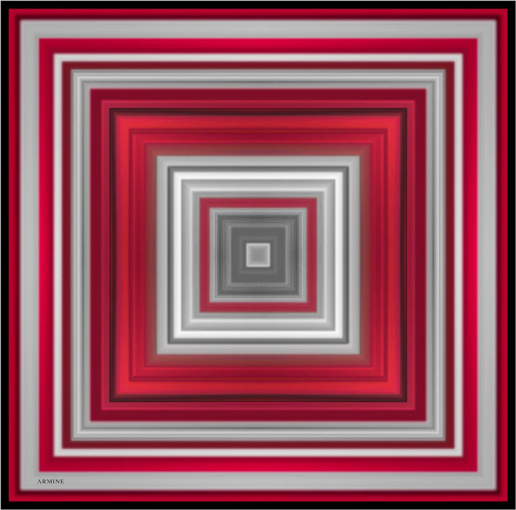 Armine Red Borders AR7359 90 cm