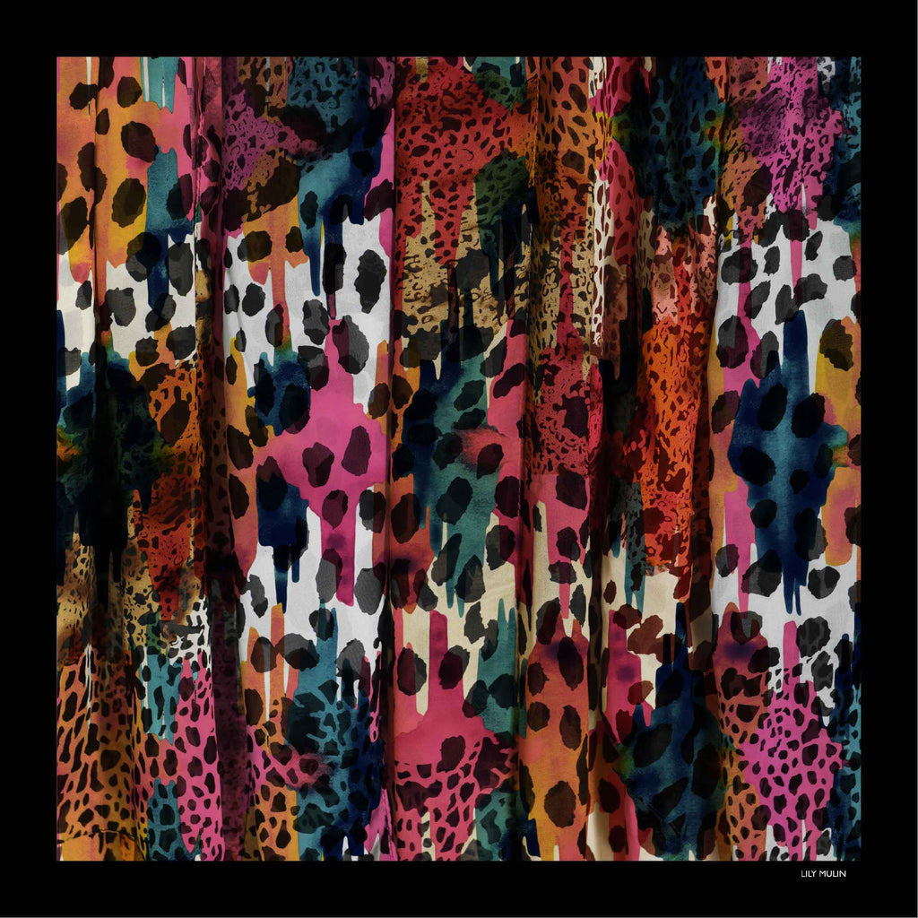 Lily Mulin Leopard Drapery LM7544 90 cm