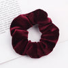 Uniform Velvet Scrunchie Burgundy AR24