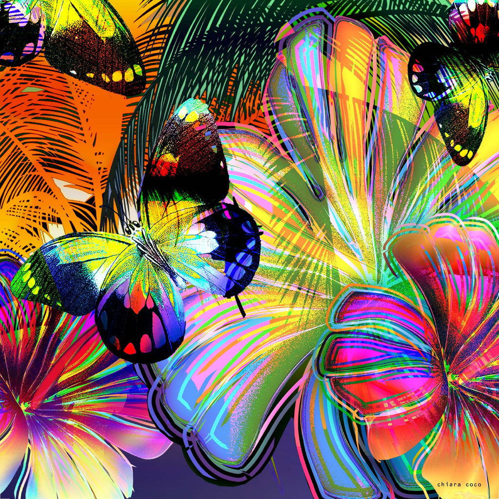 Chiara Coco bright abstract butterfly CC155-1on sale 40%off 70cm