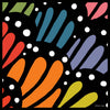 Chiara Coco Abstract/black/white spots  CC174-1 70cm
