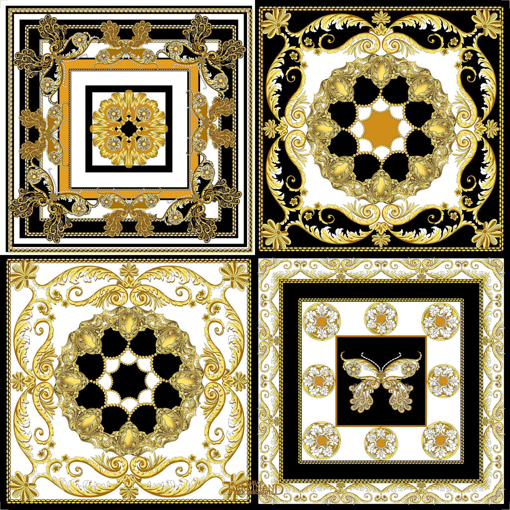 Carlos Ferdinand Medallion Sampler Onyx CF200-1 90cm