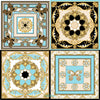 Carlos Ferdinand Medallion Sampler Aquamarine CF200-2 90cm