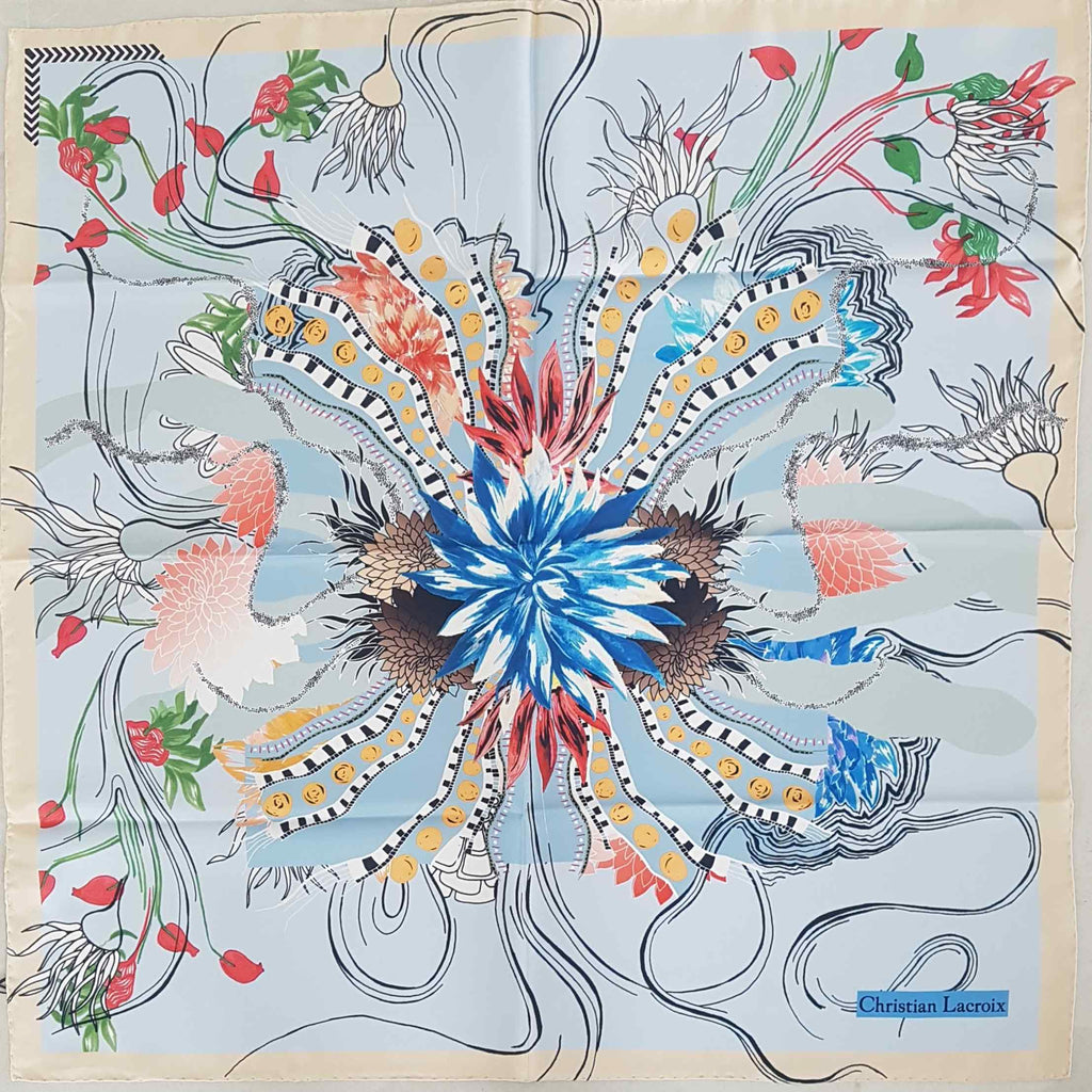 Christian Lacroix Ocean Blooms/Sky Blue  CL233-3 70cm