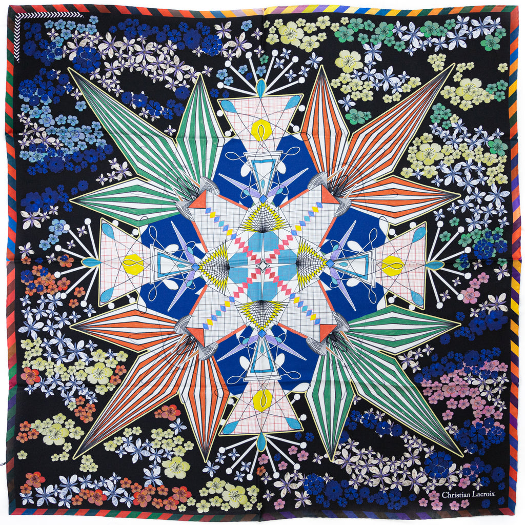 Christian Lacroix Flowers Galaxy blue CL247-1 90cm