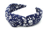 4cm Padded Liberty Knot Band Capel Navy LB2313