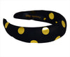 Panache Black/Gold Spot Low Headband SS545