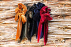 Ruby Willow Consuela Scrunchie with Ties Cognac Velvet SC309