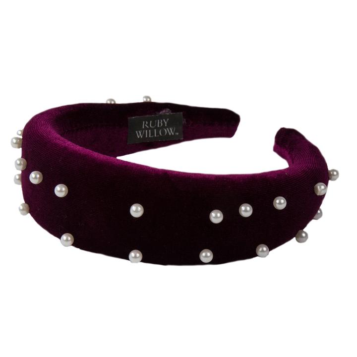 Ruby Willow Pearla Headband Wine RW203