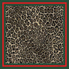 Ludivico Rossi Leopard with red/green border  LR112 90cm