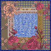 Orla Ermanno Patterns & Peonies Blue OE335-1 90cm