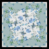 Orla Ermanno Linea Floreale Blue OE346-2 90cm