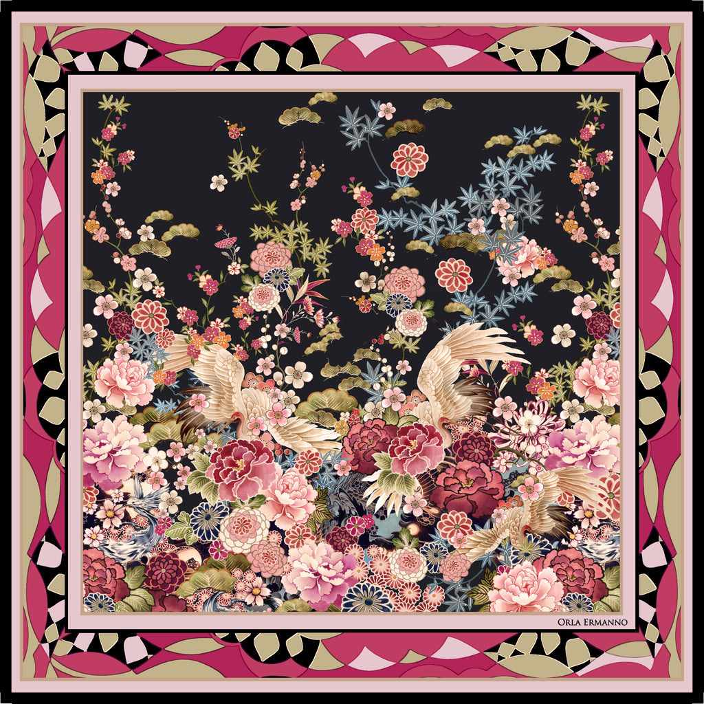 Orla Ermanno Kakemono Floral OE353-1  90cm